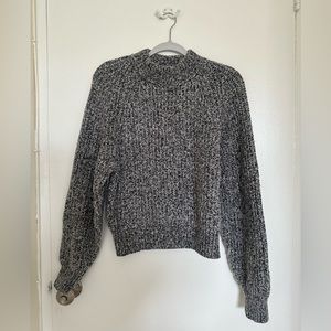 Gray-Black Pullover Sweater